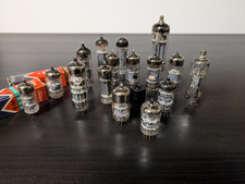 Valvole Radio Lotto 16 Pezzi Più Adattatore Sato Non Testate