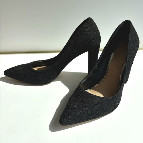 Badgley mischka nero pizzo - nero,