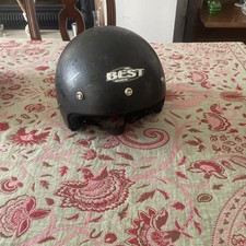 Casco jet vintage “The Best helmet” - Nero - Misura L - Peso 950 Grammi