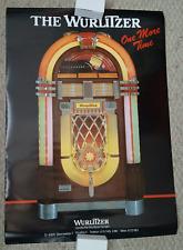 Poster Jukebox Vintage Wurlitzer ONE MORE TIME 24" x 32" in tubo originale RARO!
