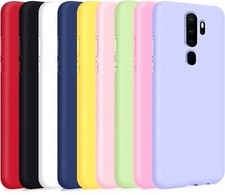 CUSTODIA BACK COVER CASE COLOR per OPPO A5 / A9 2020 + PELLICOLA VETRO TEMPERATO