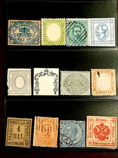 LOTTO N.6 - ANTICHI STATI ASI STOCK FRANCOBOLLI NAPOLI SARDEGNA LOMBARDO VENETO