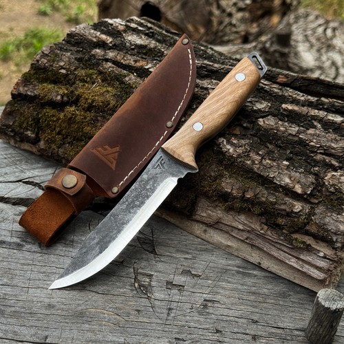 Coltello bushcraft forgiato - bushcraft,