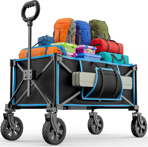 Carrello pieghevole ruote - pieghevole, su