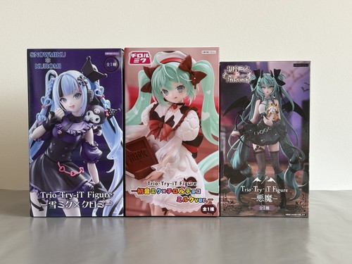 Hatsune miku figure set 3pz - set,