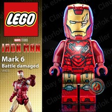 ⭐ LEGO Iron Man sh923 Minifigure Marvel Avengers Mark 6 damaged sh0923 76269