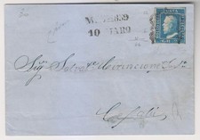 SICILIA ANTICHI STATI 1859 MESSINA LINEARE PER CEFALU'