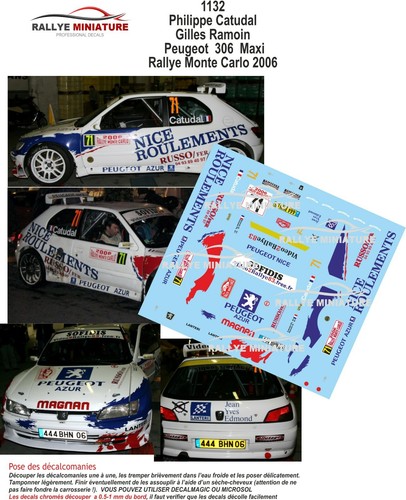 Decals ref 1132 peugeot - ref,