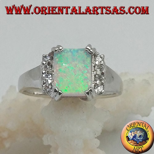 Anello argento 925 opale - 925‰,