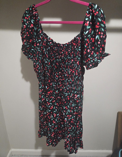 Abito donna 2xl nero floreale - 2xl,