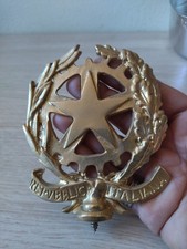 Puntale Emblema Repubblica Italiana Da Bandiera Dorato