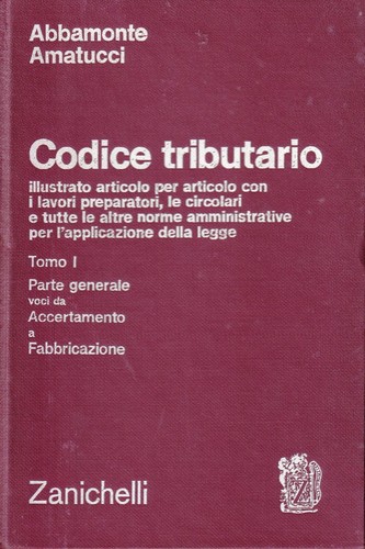 Codice tributario tomo - , parte