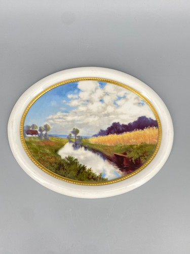Piatto quadro paesaggio - *,