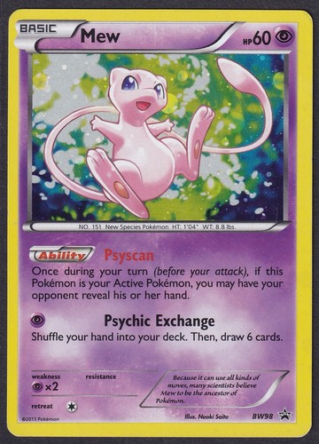 Pokemon mew bw98 - bw98, holo