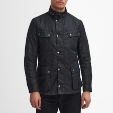 Barbour International Tourer Duke Giacca Cera Uomo Nero Taglia XL