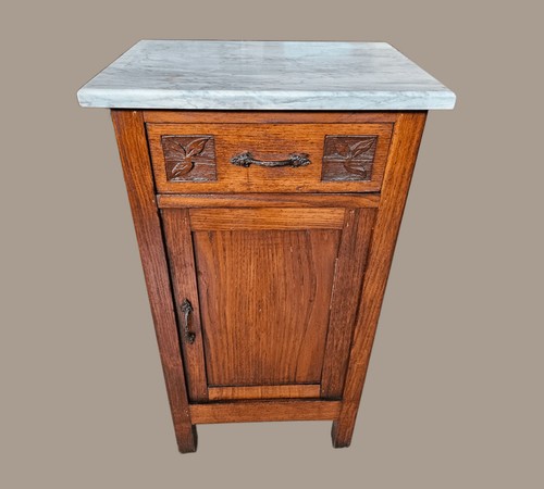Comodino singolo piano marmo - singolo,