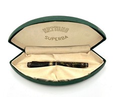 Nettuno Superba rare 1990s celluloid L.E. fountain pen NEW read read