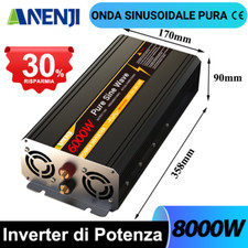 8000W Invertitore di potenza Power Inverter DC 12V/24V/48V AC 220V Convertitore