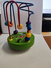 LABIRINTO DI PERLINE Gioco di Apprendimento in Legno per Bambini Bebè.