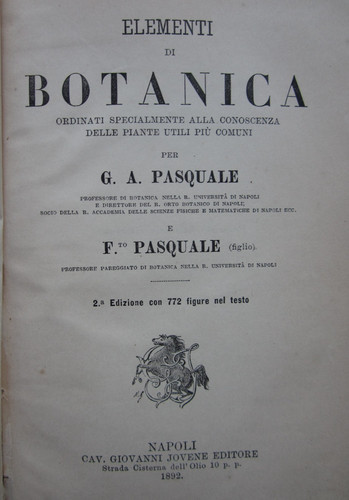 Rarita elementi botanica - elementi,