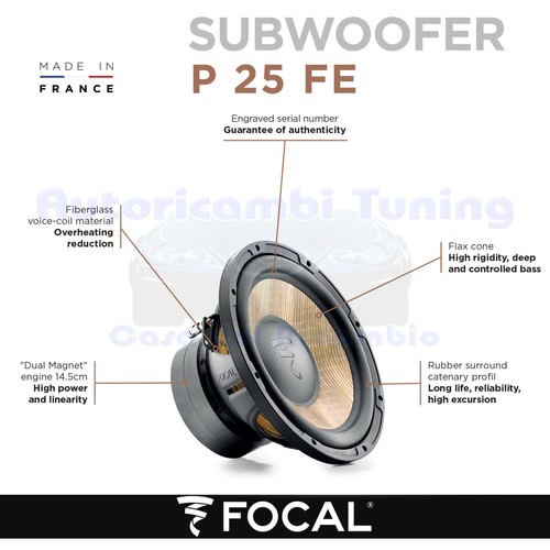 Focal p25fe flax - focal, subwoofer
