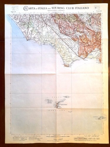 Carta geografica antica circeo - carta,