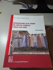introduzione allo studio del diritto pubblico e delle sue fonti. quinta edizione
