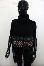 Desigual Poncho Donna Taglia Unica Maglione Pullover Sweater Maglioncino Woman