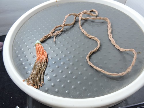 Collana pelle fatta - fatta, mano