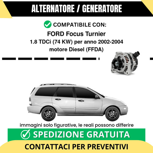 Alternatore ford focus turnier - alternatore,