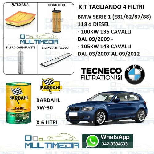 Kit tagliando filtri olio - filtri,