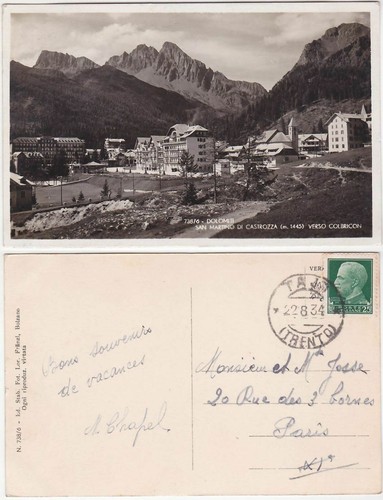 San martino castrozza verso - martino, di