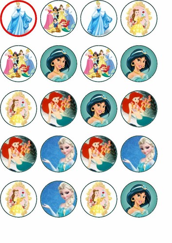 Disney princess edible - 24,