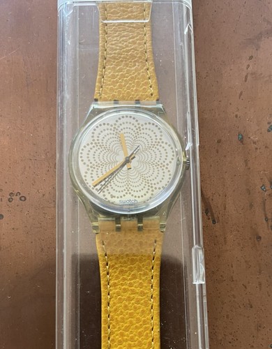Bracciale pelle swatch gent - bracciale,