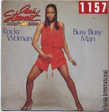 AMII STEWART - Rocky woman - VINYL 7" 45 LP ITALY 1981 VG+ COVER VG- CONDITION