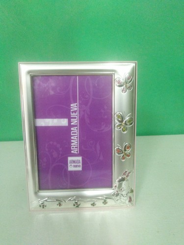 Cornice argento nascita - argento,