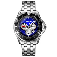 Orologio da polso uomo Moto in Acciaio per Appassionati Suzuki GSX-R Bike Watch