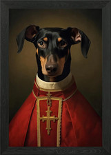 Doberman Il Papa poster arte