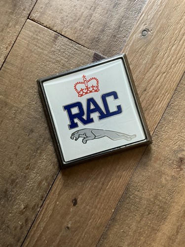 Vintage car badge jaguar rac - car,
