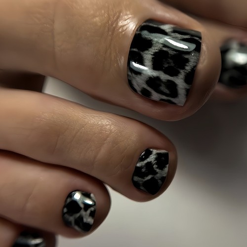 Stampa leopardata glitter