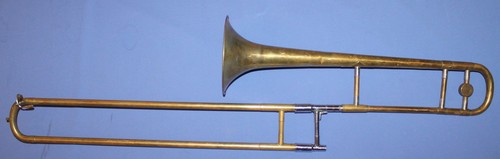 Antico trombone ottone con - antico,