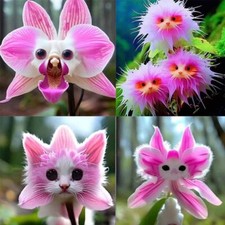 NUOVO 100 raro viso gatto orchidea semi Dracula carino Simia giardino pianta fiori decorazione