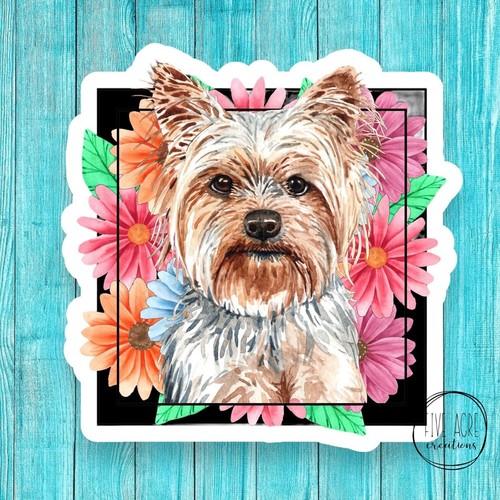 Adesivo cane carino yorkie - cane,
