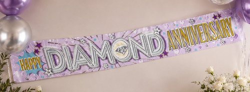 Striscione diamante - 60°,