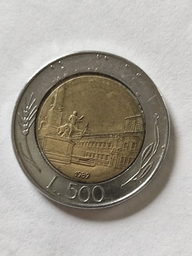 500 lire 1989 - lire, palazzo