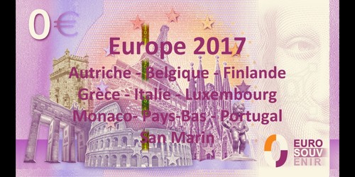 Billet souvenir euro - souvenir, 0