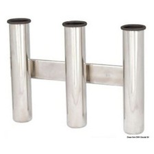 Reggicanne inox a parete 3 posti Portacanne - 1 PZ  - 41.167.80 - 4116780