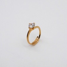 SOLITARIO CON ZIRCONE BIANCO
