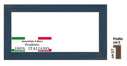 Cornice legno blu avio a - legno,