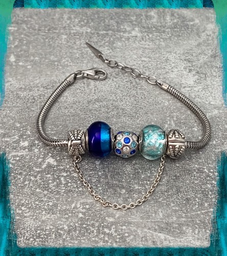 Bracciale charms degradé - bracciale,